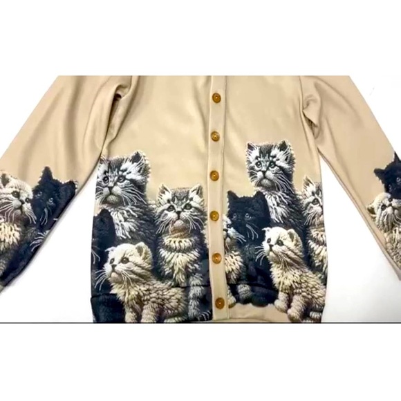 Cat Sweater w hood for Women. - Picture 1 of 9